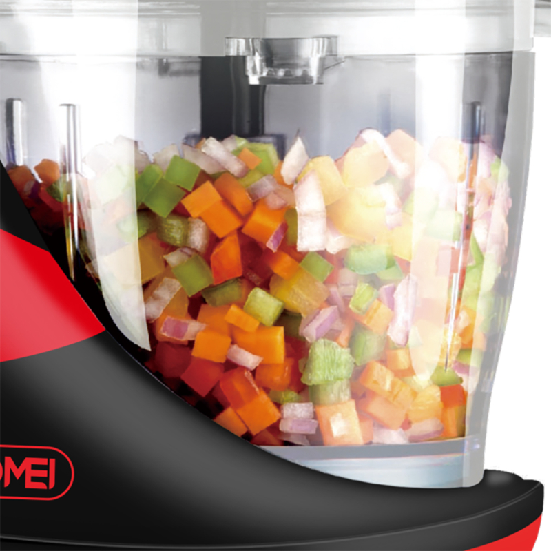 Hoomei® Mini Multi Μίxer 1200W με Κάδο 310ml Κόκκινο HM-6265